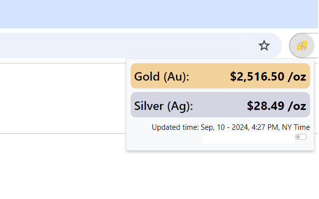 Tracker de Metales, Au,Ag